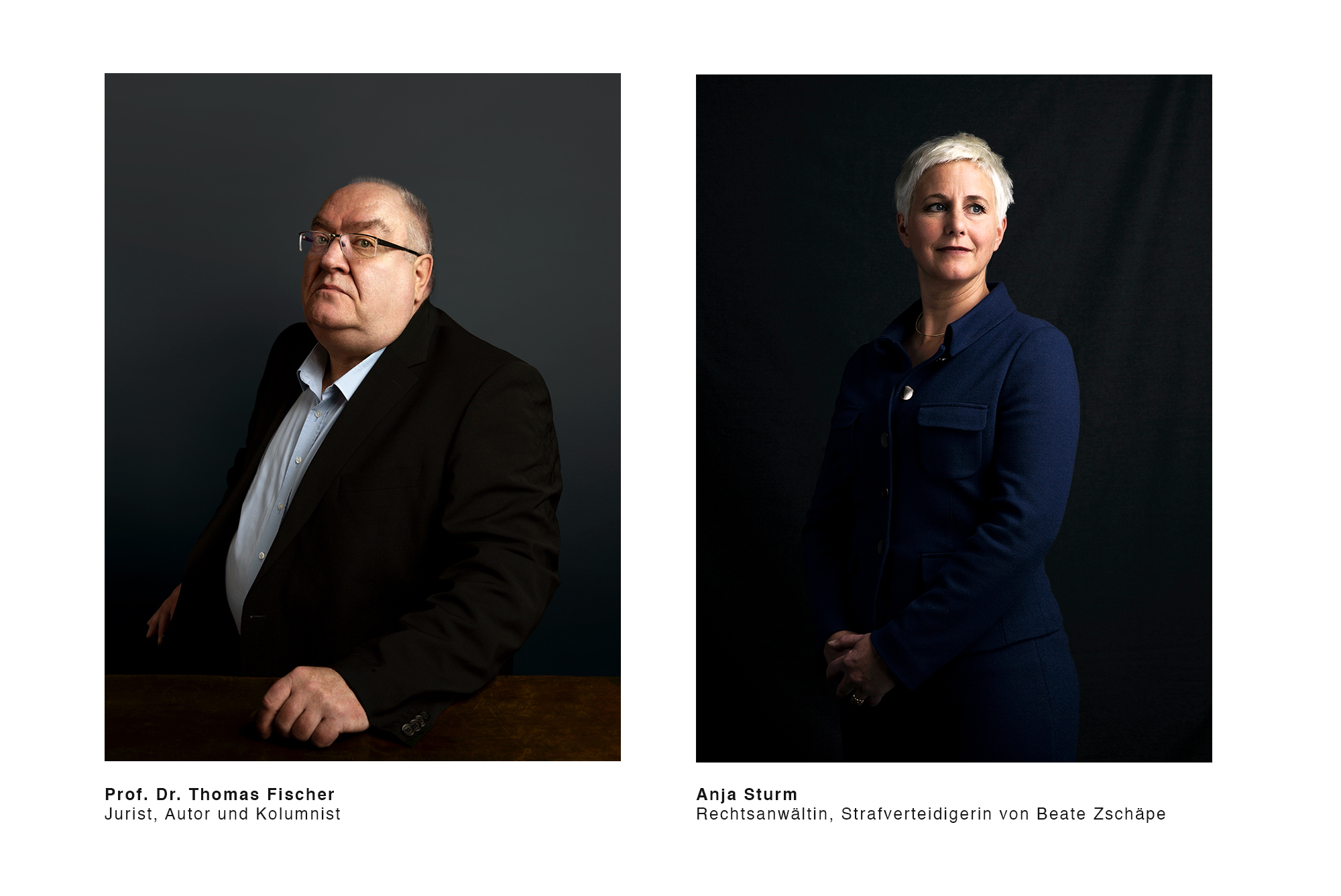 Portrait-Projekt zum Thema Rechtstaatlichkeit von Fotograf Maximilian Baier und Arian Henning